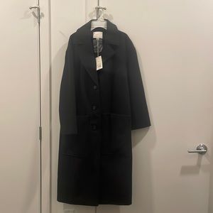 oversized black coat
